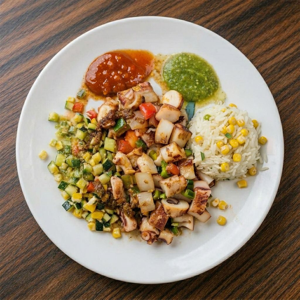 Pulpo al guajillo Don Julio.