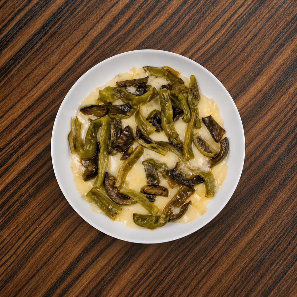 Queso fundido.